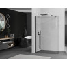 Mexen Kioto-R kaarjas dušisein Walk-in 80 x 200 cm, läbipaistev 8 mm, must - 800-080-101-70-06