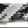 Mexen Kioto+ Duschwand mit Ablage Walk-in 70 x 200 cm, Streifen, Chrom - 800-070-121-01-09