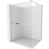 Mexen Kioto+ paroi de douche avec étagère Walk-in 90 x 200 cm, rainure, chrome - 800-090-121-01-09