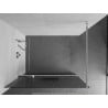Mexen Kioto+ Duschwand mit Regal Walk-in 100 x 200 cm, Streifen, Chrom - 800-100-121-01-09