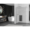 Mexen Kioto+ dušisein riiuliga Walk-in 140 x 200 cm, triibuline, kroom - 800-140-121-01-09