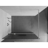 Mexen Kioto+ dušisein riiuliga Walk-in 140 x 200 cm, triibuline, kroom - 800-140-121-01-09