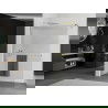 Mexen Kioto+ douchewand met plank Walk-in 120 x 200 cm, strepen, goud - 800-120-121-50-09