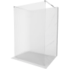 Mexen Kioto vrijstaande douchewand 100 x 200 cm, strepen 8 mm, chroom - 800-100-002-01-09