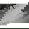 Mexen Kioto vrijstaande douchewand 100 x 200 cm, strepen 8 mm, chroom - 800-100-002-01-09