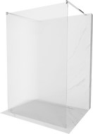 Mexen Kioto vapaasti seisova suihkuseinä 130 x 200 cm, raidallinen 8 mm, kromi - 800-130-002-01-09