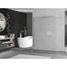 Mexen Kioto paroi de douche autoportante 100 x 200 cm, rayures 8 mm, blanche - 800-100-002-20-09