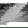 Mexen Kioto vrijstaande douchewand 140 x 200 cm, streepjes 8 mm, wit - 800-140-002-20-09
