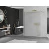 Mexen Kioto paroi de douche autoportante 110 x 200 cm, rayures 8 mm, dorée - 800-110-002-50-09