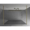 Mexen Kioto ścianka prysznicowa wolnostojąca 130 x 200 cm, prążki 8 mm, złota - 800-130-002-50-09
