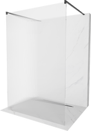 Mexen Kioto samostojeća tuš pregrada 110 x 200 cm, pruge 8 mm, crna - 800-110-002-70-09