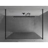 Mexen Kioto paroi de douche autoportante 140 x 200 cm, rayures 8 mm, noir - 800-140-002-70-09