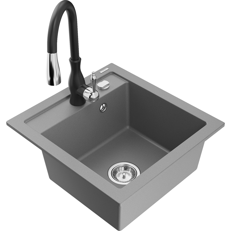 Mexen Vito 1-kummer-granit-Spullsteen mat enger Kichekran Savita, gro - 6503-71-672601-70