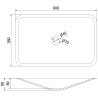 Mexen Esper Aufsatzwaschbecken aus Konglomerat 60 x 38 cm, schwarz - 23036071