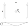 Mexen Esper opbouw wastafel van composiet 60 x 38 cm, zwart - 23036071
