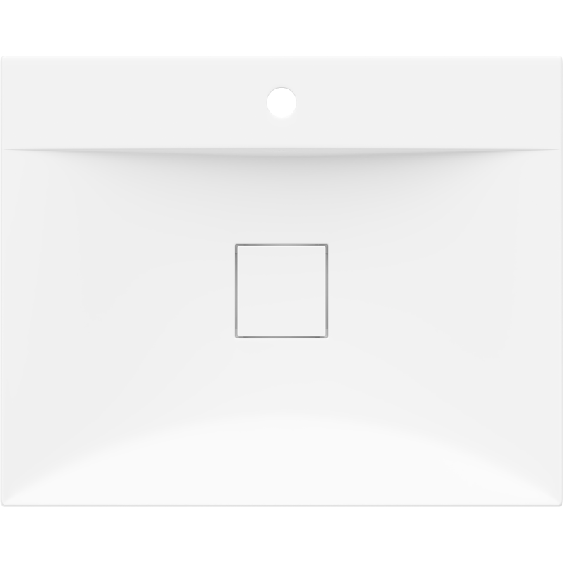 Mexen Poli lavabo sobre encimera de conglomerado 1/O 60 x 48 cm, blanco - 23026001