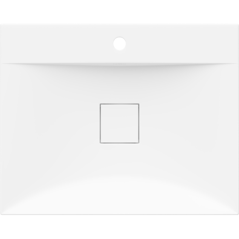 Mexen Poli pöytätason päälle sijoitettava pesuallas komposiitista 1/O 60 x 48 cm, valkoinen - 23026001