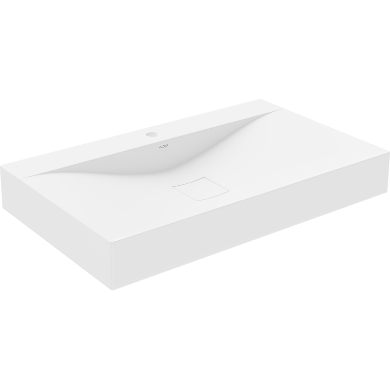 Mexen Poli opbouw wastafel van composiet 1/O 80 x 48 cm, wit - 23028001