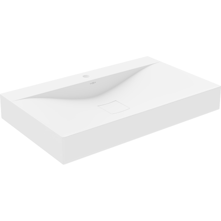 Mexen Poli umywalka nablatowa z konglomeratu 1/O 80 x 48 cm, biała - 23028001