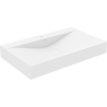 Mexen Poli lavatório de bancada de conglomerado 1/O 80 x 48 cm, branco - 23028001