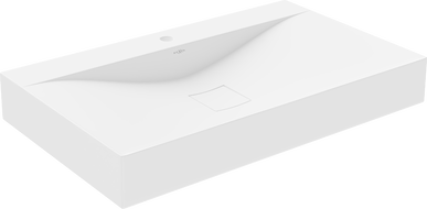 Mexen Poli Countertop-Waschbecken aus Konglomerat 1/O 80 x 48 cm, wäiss - 23028001