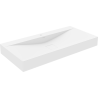 Mexen Poli lavabo à poser en conglomerat 1/O 100 x 48 cm, blanc - 23021001