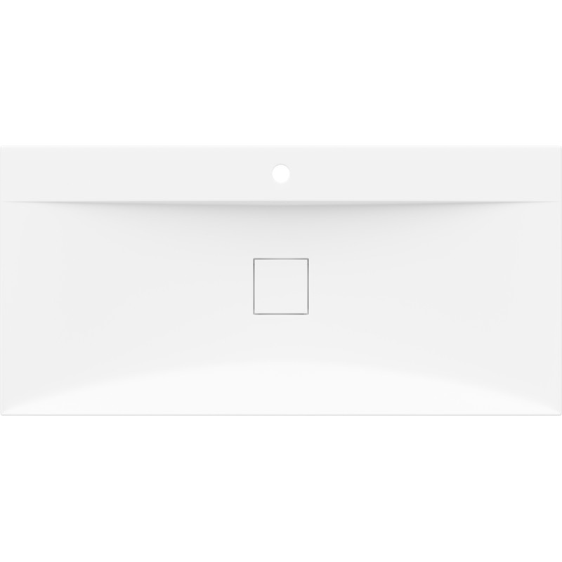 Mexen Poli opbouw wastafel van composiet 1/O 100 x 48 cm, wit - 23021001
