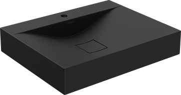 Mexen Poli opsätzlechen Waschbecken aus Konglomerat 1/O 60 x 48 cm, schwaarz - 23026071
