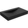 Mexen Poli säitlech umgedréit Umiwwel aus Konglomerat 1/O 80 x 48 cm, schwaarz - 23028071