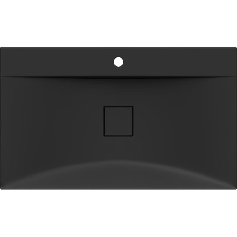 Mexen Poli countertop washbasin made of conglomerate 1/O 80 x 48 cm, black - 23028071