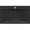 Mexen Poli lavatório de bancada de conglomerado 1/O 80 x 48 cm, preto - 23028071