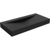 Mexen Poli lavatório de bancada em compósito 1/O 100 x 48 cm, preto - 23021071