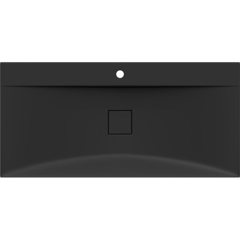 Mexen Poli opbouw wastafel van composiet 1/O 100 x 48 cm, zwart - 23021071