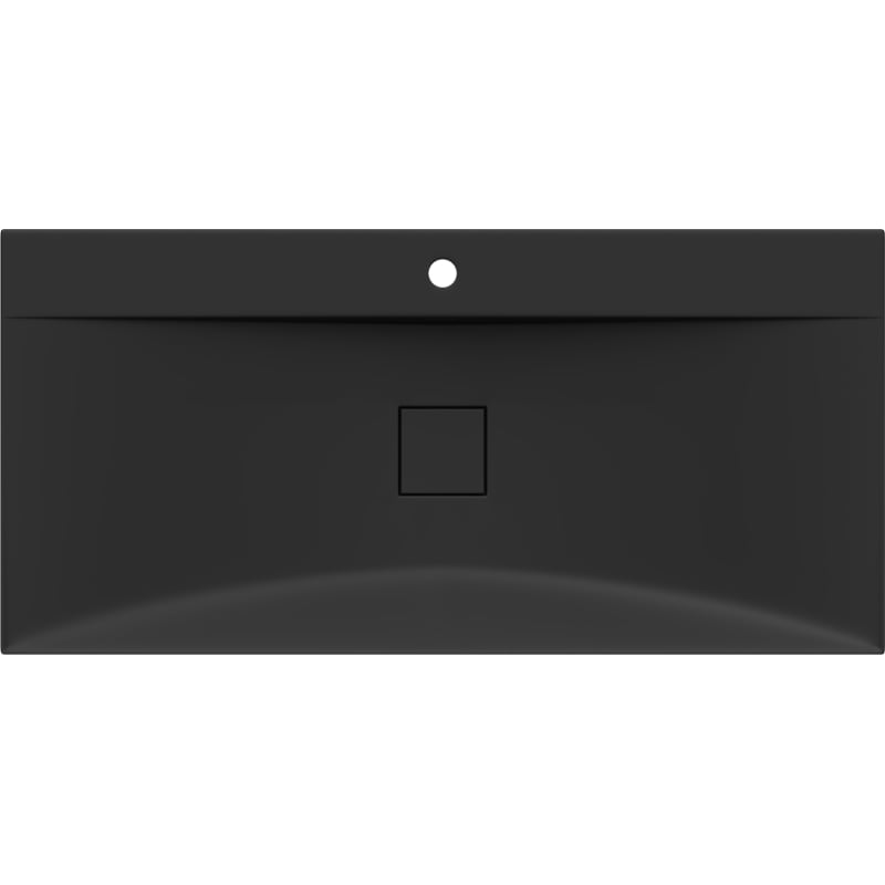 Mexen Poli umivaonik nadpultni od konglomerata 1/O 100 x 48 cm, crni - 23021071