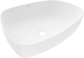 Mexen Ono lavabo à poser en conglomérat 51 x 39 cm, blanc - 23045101