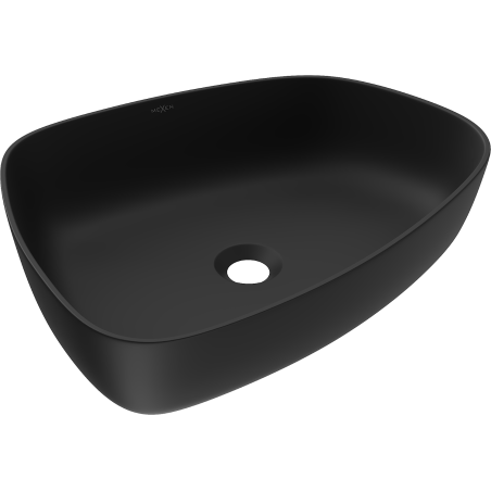 Mexen Ono iwwerflächlech Wäschbecken aus Konglomerat 51 x 39 cm, schwaarz - 23045171