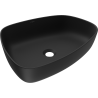 Mexen Ono Aufsatzwaschbecken aus Konglomerat 51 x 39 cm, schwarz - 23045171