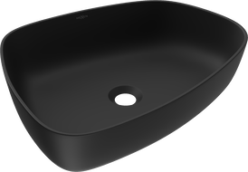 Mexen Ono lavabo da appoggio in conglomerato 51 x 39 cm, nero - 23045171
