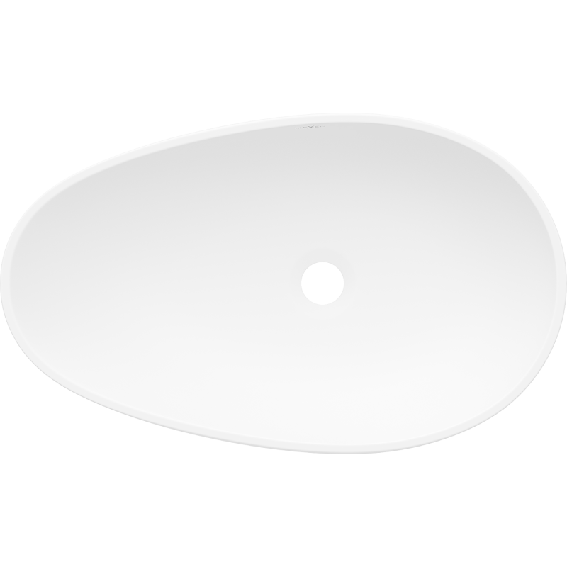 Mexen Nora countertop basin made of conglomerate 60 x 36 cm, white - 23056001