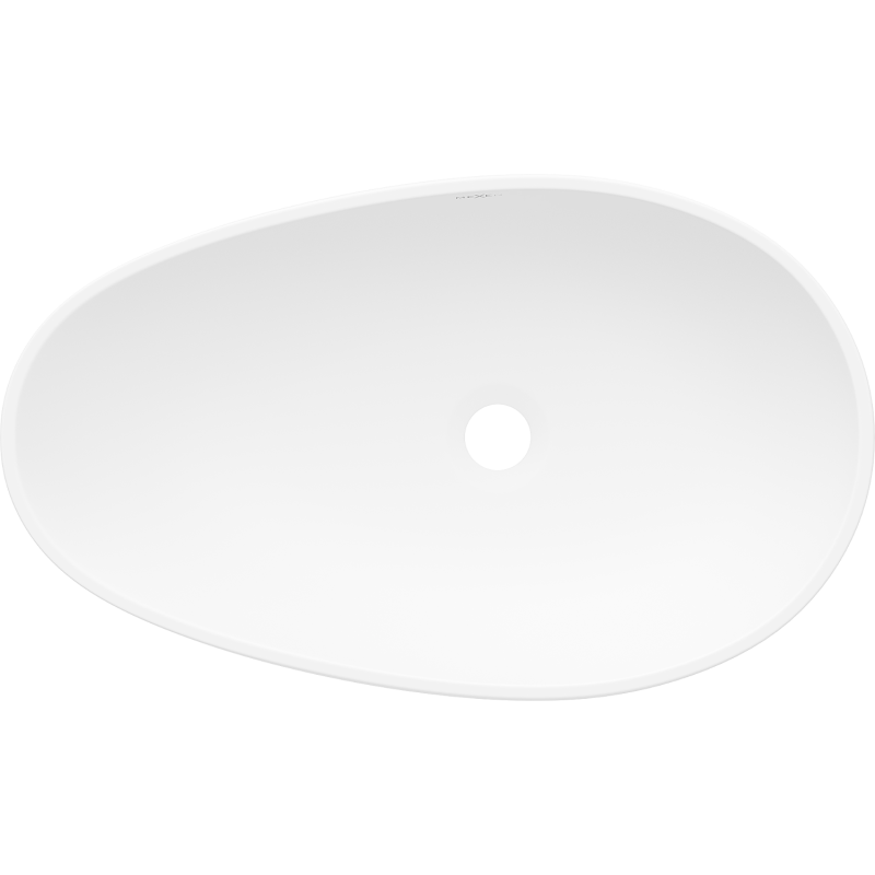 Mexen Nora lavatório de bancada de conglomerado 60 x 36 cm, branco - 23056001