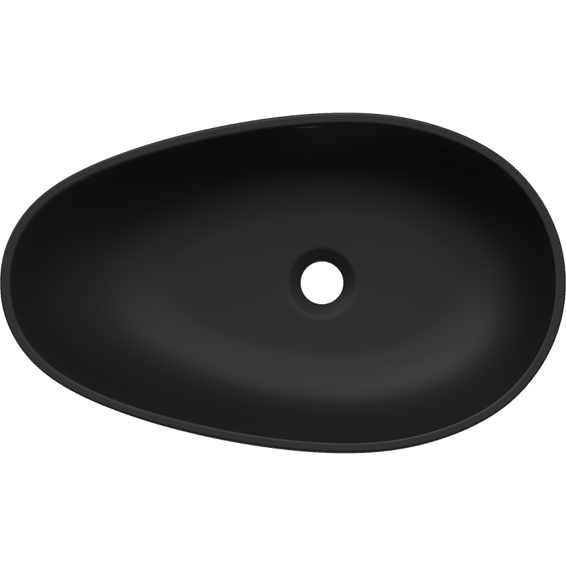 Mexen Nora Aufsatzwaschbecken aus Konglomerat 60 x 36 cm, schwarz - 23056071