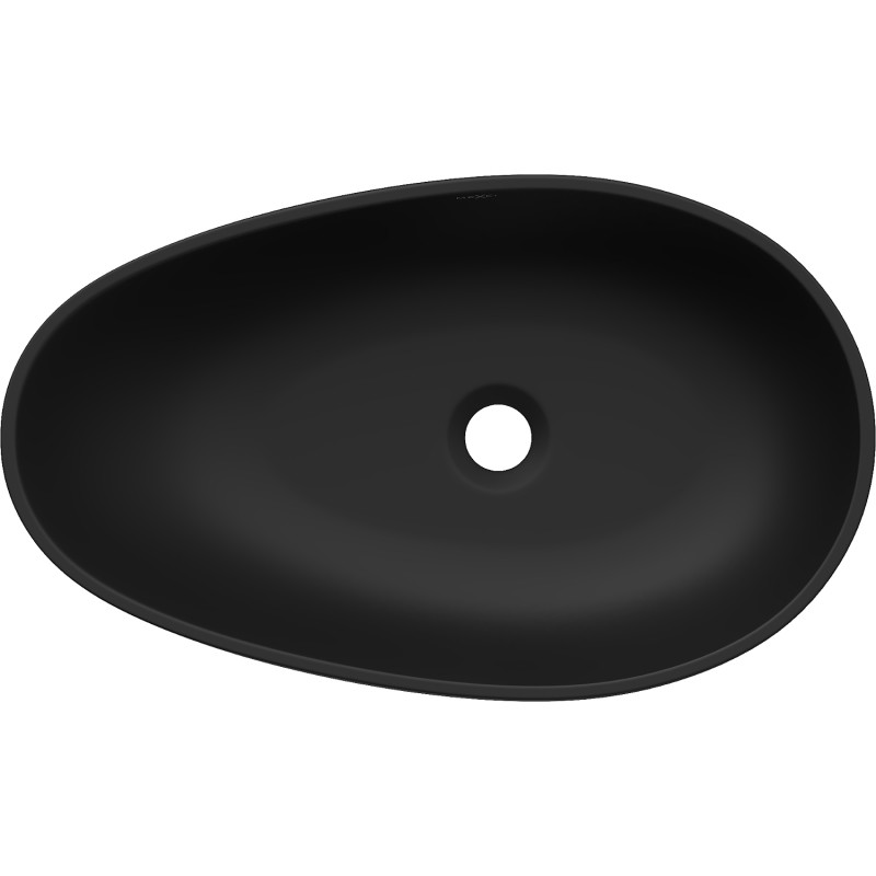 Mexen Nora opbouw wasbak van composiet 60 x 36 cm, zwart - 23056071