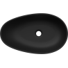 Mexen Nora tasolle asennettava pesuallas komposiitista 60 x 36 cm, musta - 23056071