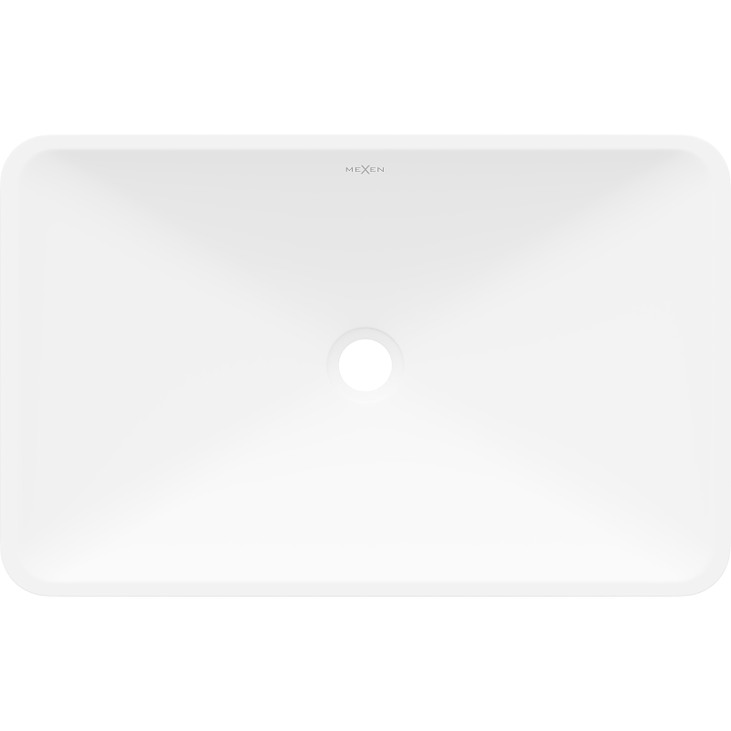Mexen Esper bänkmonterad tvättställ av komposit 60 x 38 cm, vit - 23036001
