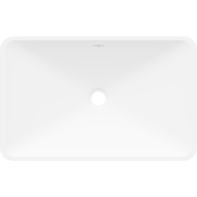 Mexen Esper lavabo sobre encimera de conglomerado 60 x 38 cm, blanco - 23036001