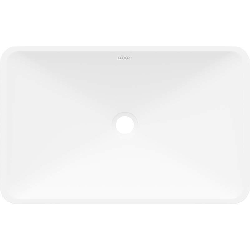 Mexen Esper lavabo sur plan en composite 60 x 38 cm, blanc - 23036001
