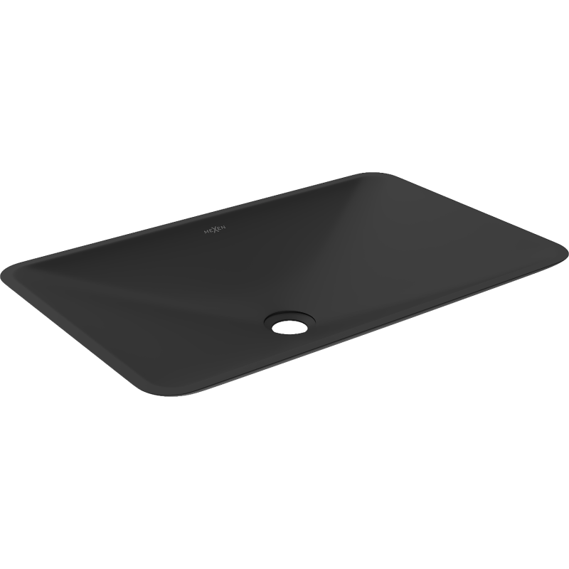 Mexen Esper lavatório de bancada em conglomerado 60 x 38 cm, preto - 23036071