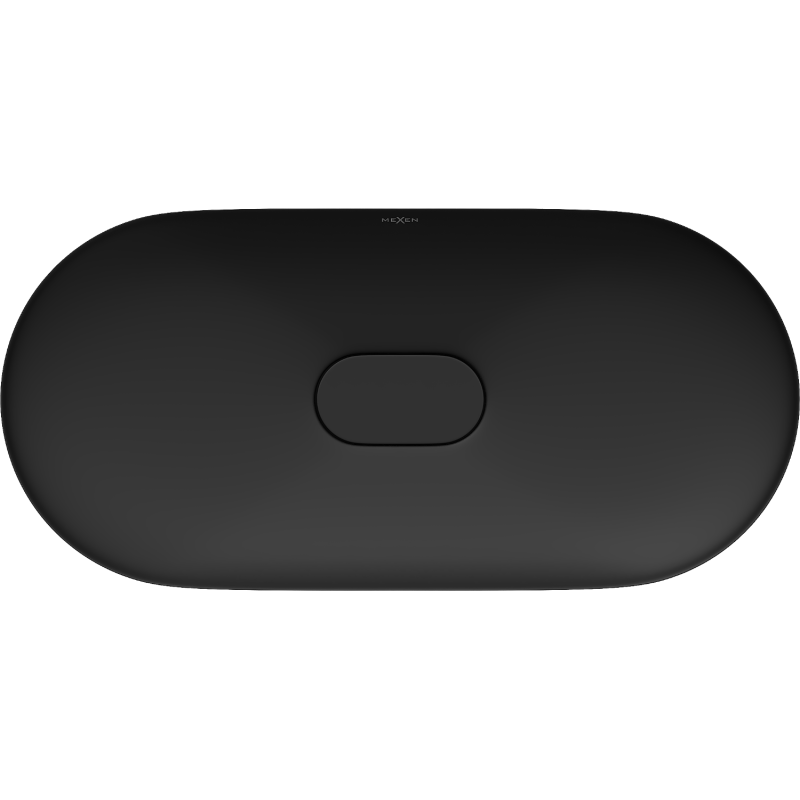 Mexen Sofia Aufsatzwaschbecken aus Konglomerat 70 x 35 cm, schwarz - 23067071