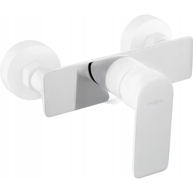 Mexen Alfa shower faucet, white/chrome - 745740-02