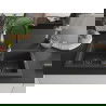 Mexen Mario fregadero de granito de 2 compartimientos con grifo de cocina Savita, negro moteado - 6504-76-672601-70-B